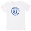 Women's NY Basketball Short Sleeve Crusher Tee