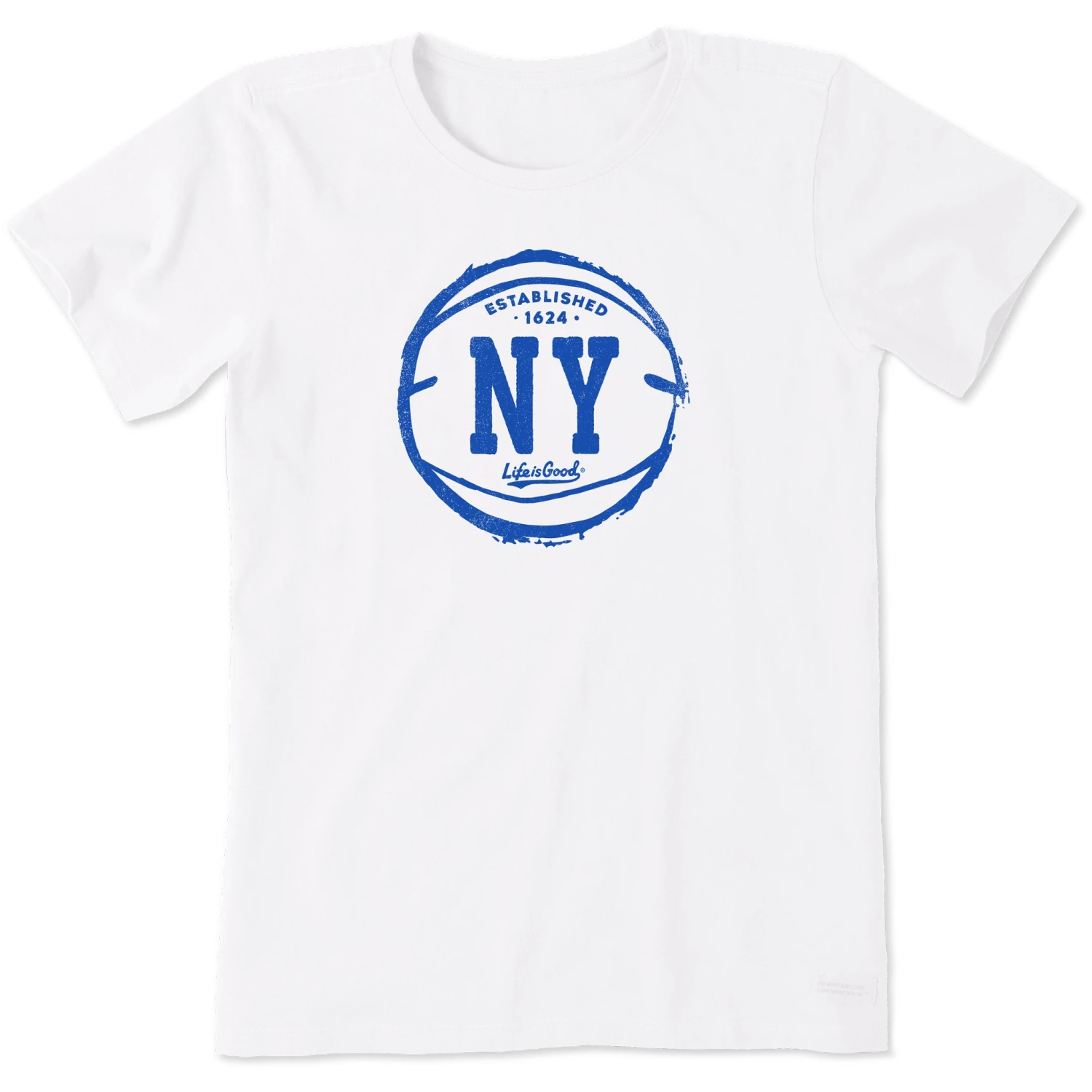 Women's NY Basketball Short Sleeve Crusher Tee 1 Women's NY Basketball Short Sleeve Crusher Tee