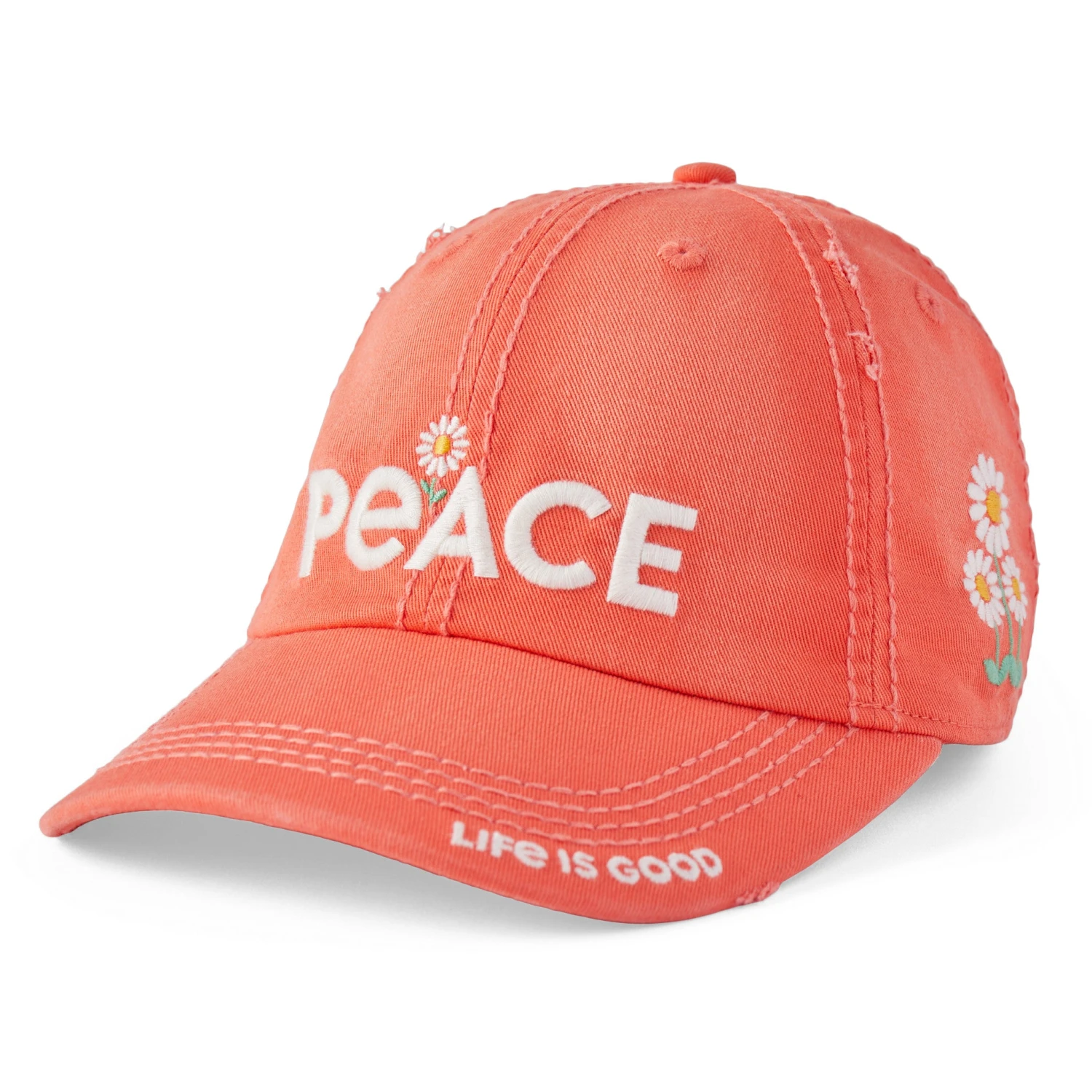 Adult Unisex Peace Daisies Sunwashed Chill Cap 1 Adult Unisex Peace Daisies Sunwashed Chill Cap