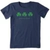 Women's Three Shamrocks Short Sleeve Crusher Tee