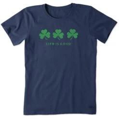 Women's Three Shamrocks Short Sleeve Crusher Tee