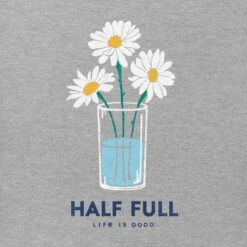 Women's Half Full Daisy Trio Short Sleeve Vee -LIFE IS GOOD SHOP 91608 2 a15123ce 5776 4f29 8baa fc2ce1957eb0