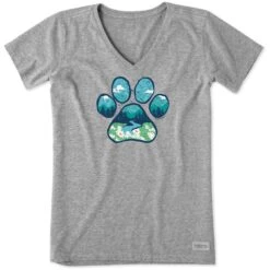 Women's Paw Landscape Short Sleeve Vee 14 Women's Paw Landscape Short Sleeve Vee -LIFE IS GOOD SHOP 91857 1 84ff2b94 b34c 4c67 b815 e31a68cc648f