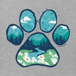 Women's Paw Landscape Short Sleeve Vee 15 Women's Paw Landscape Short Sleeve Vee -LIFE IS GOOD SHOP 91857 2 6c9dc4b0 2fbf 4fc1 a1aa cc57be4e257b