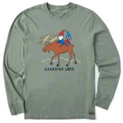Men's Canadian Uber Long Sleeve Crusher Tee
