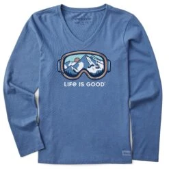 Women's Ski Goggle Landscape Long Sleeve Crusher Vee -LIFE IS GOOD SHOP 95077 1 f62b2922 3929 4518 8804 68f3a13cb0e5