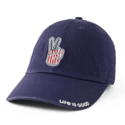 Adult Unisex USA Peace Sign Chill Cap