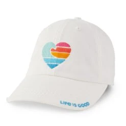 Adult Unisex LIG Wave Heart Icon Sunwashed Chill Cap