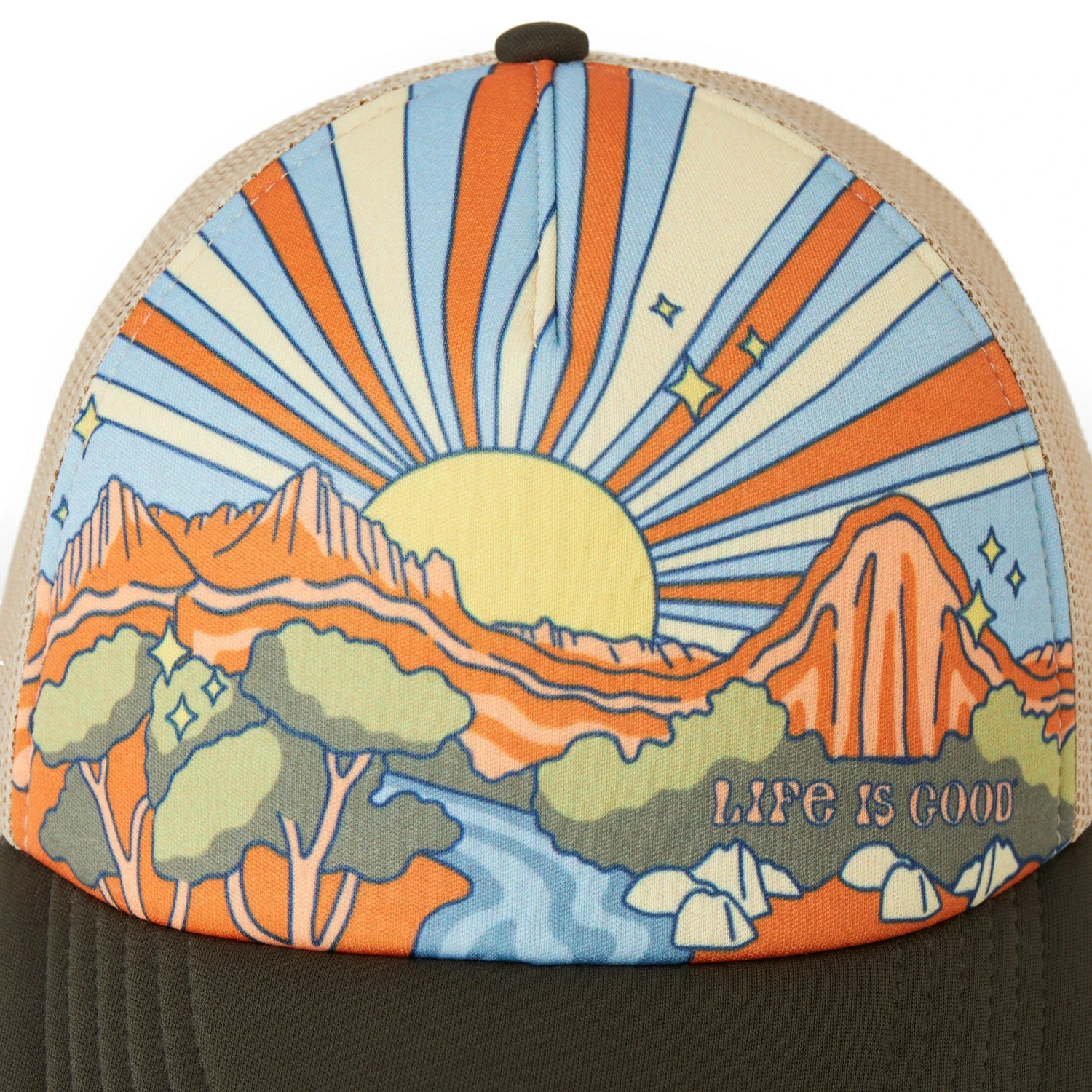 Adult Unisex Canyon Scene Trucker Hat 2 Adult Unisex Canyon Scene Trucker Hat - Image 2