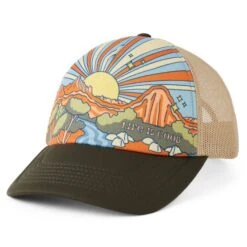 Adult Unisex Canyon Scene Trucker Hat 6 Adult Unisex Canyon Scene Trucker Hat -LIFE IS GOOD SHOP 99830 3