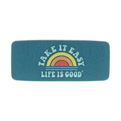 Take It Easy Rainbow Waves Sunglass Case
